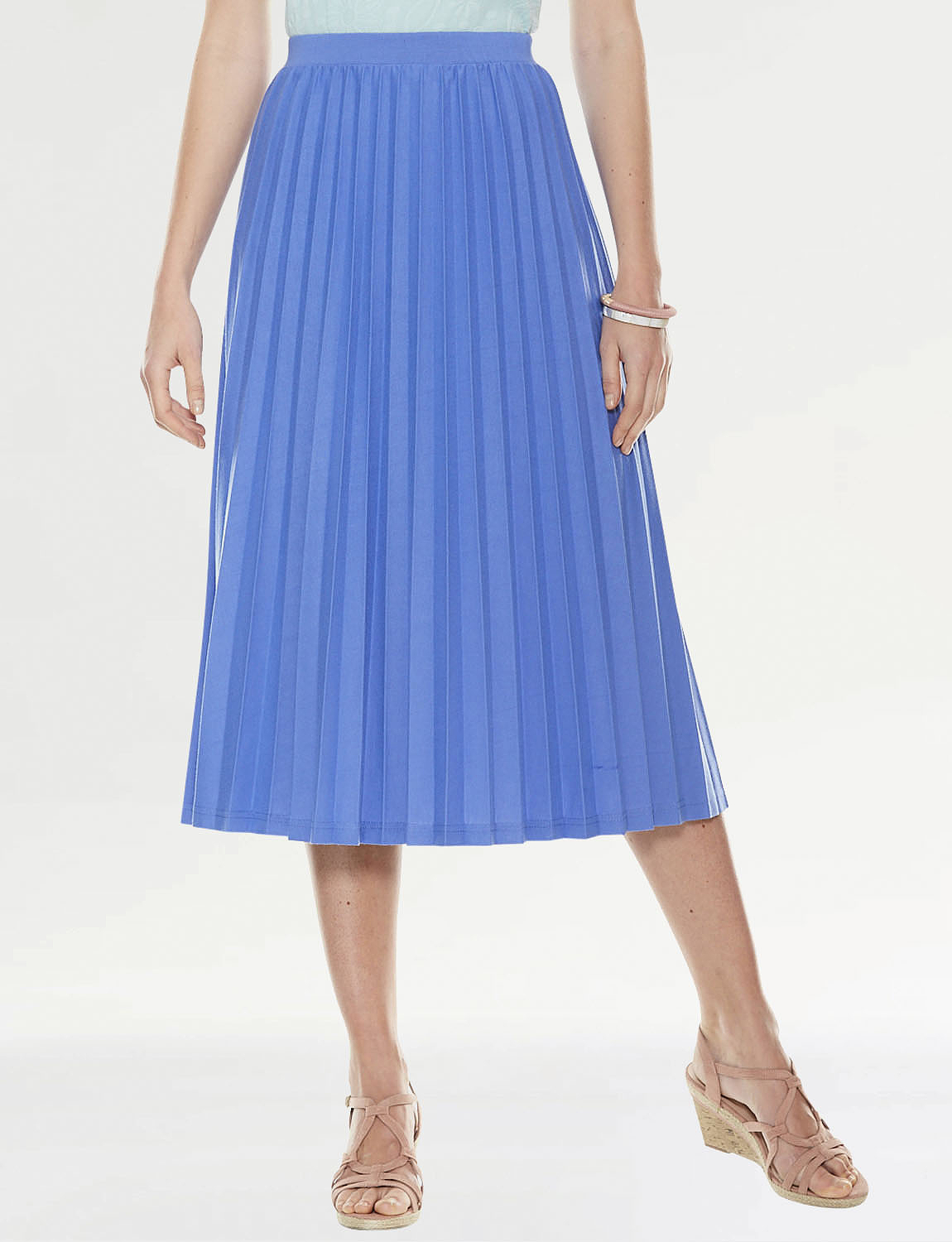 Sunray Permanent Pleat Jersey Skirt Chums