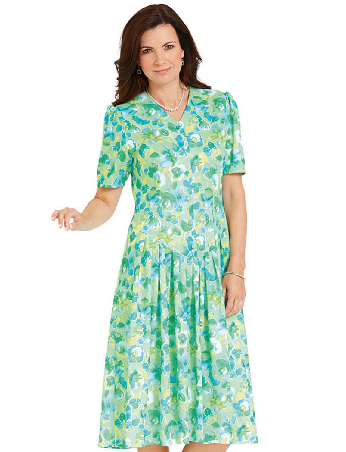 V Necked Drop Waist Dress Chums