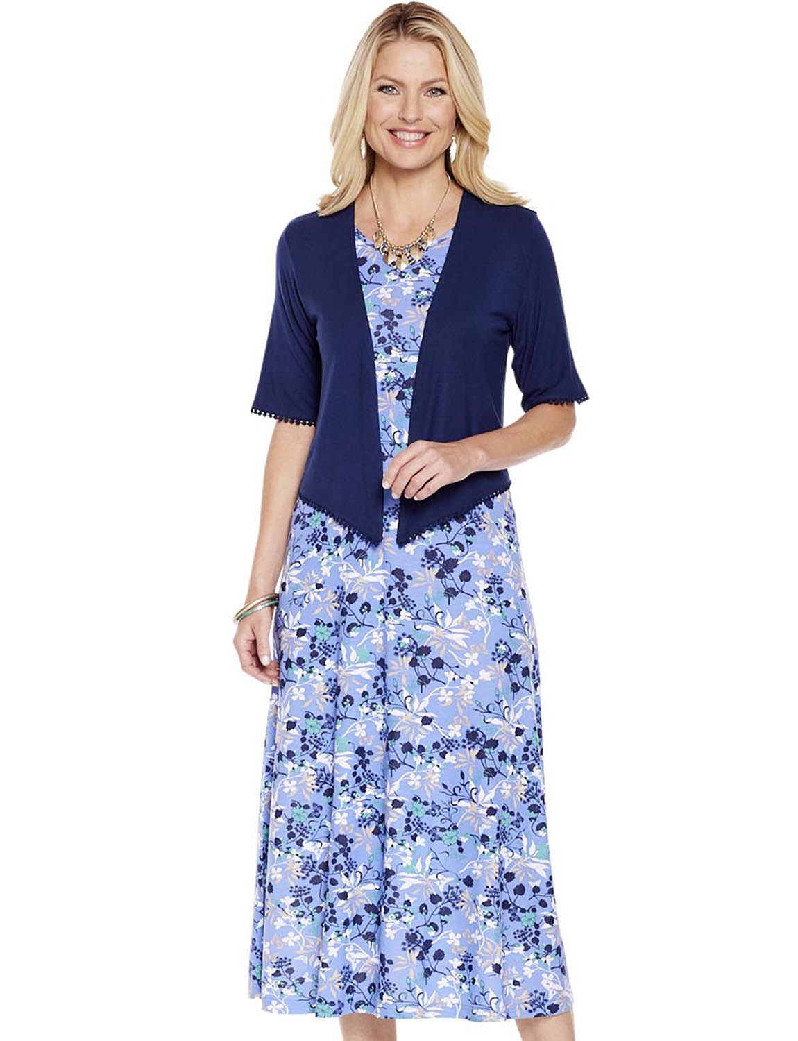 ladies dress and jacket sets