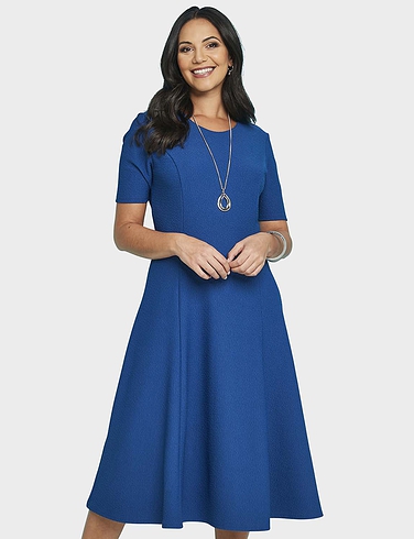 Textured Dress and Necklace
