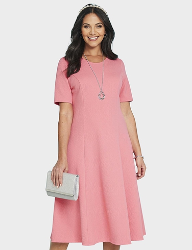 Textured Dress and Necklace