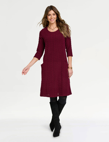 Boucle A Line Pocket Dress