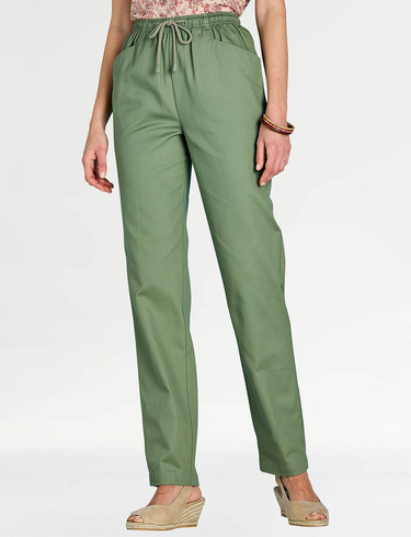 Ladies Cotton Pull On Trousers - Chums
