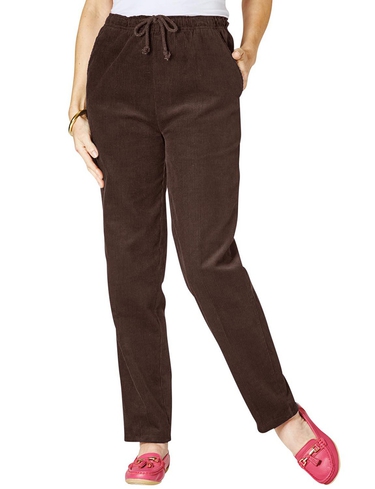Tie Waist Corduroy Trouser