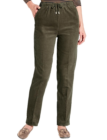 Tie Waist Corduroy Trouser