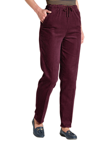 Tie Waist Corduroy Trouser