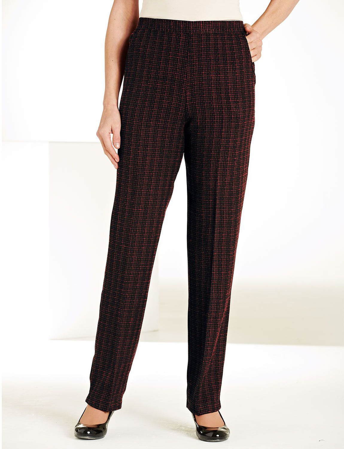 Two Tone Check Trousers - Ladieswear Trousers | Chums