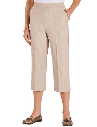 Linen Look Crop Trouser