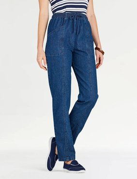 Ladies Elasticated Waist Pull On Jean