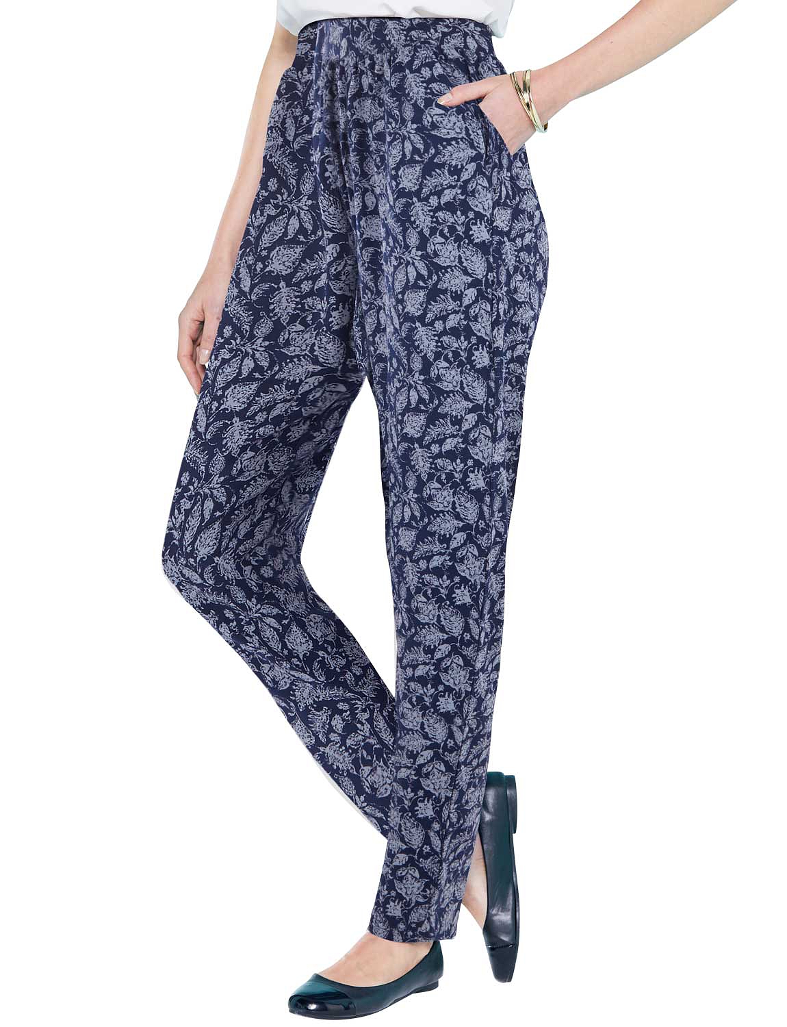 Print Jersey Straight Leg Trouser Chums