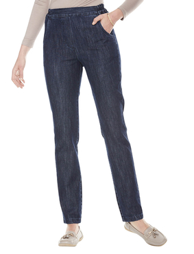 Flat Front Side Elastic Jean