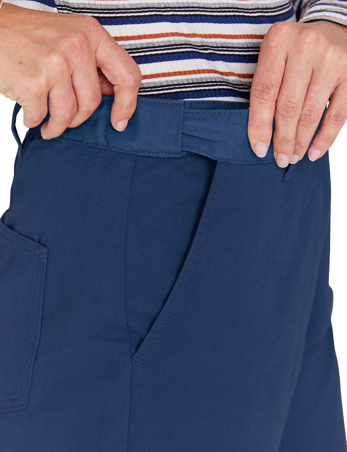 Brushed Cotton Hidden Elastic Waist Trouser Chums