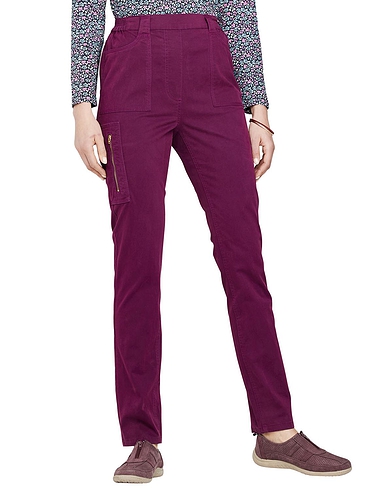 Stretch Twill Woven Pull on Trouser