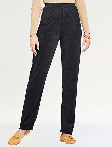 Pull on Knit Jersey Cord Trouser