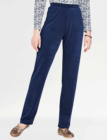 Pull on Knit Jersey Cord Trouser