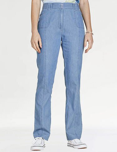 Zip And Fly Cotton Trouser