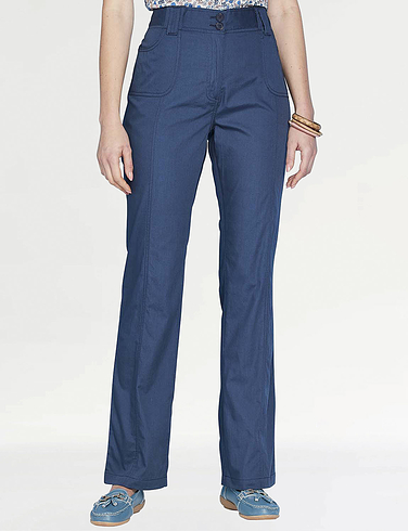 Zip And Fly Cotton Trouser