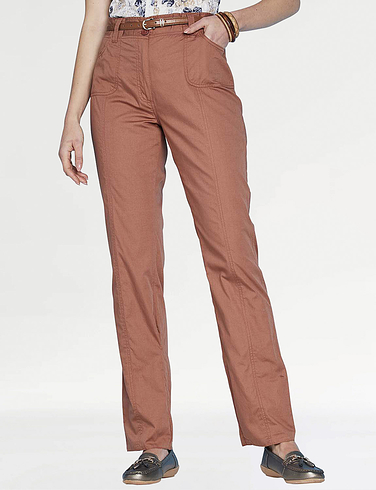 Zip And Fly Cotton Trouser