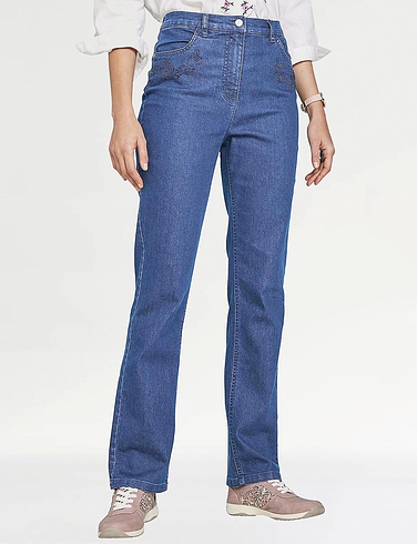 Diamante Trim Stretch Jean