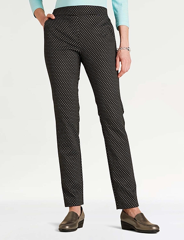 Two Pocket Tapered Leg Pattern Trousers