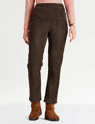 Fleece Lined Cord Trousers
