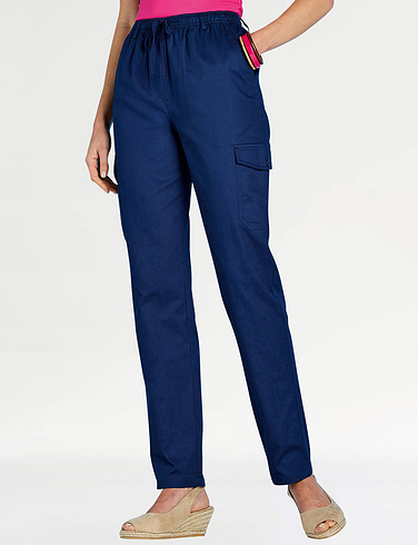 Ladies Cotton Pull On Trousers - Chums