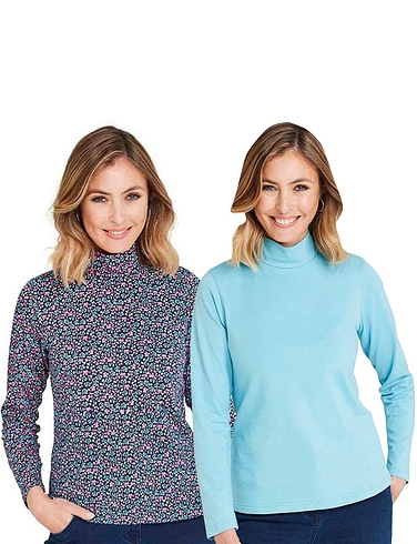 Pack of Two Turtle Neck Tops