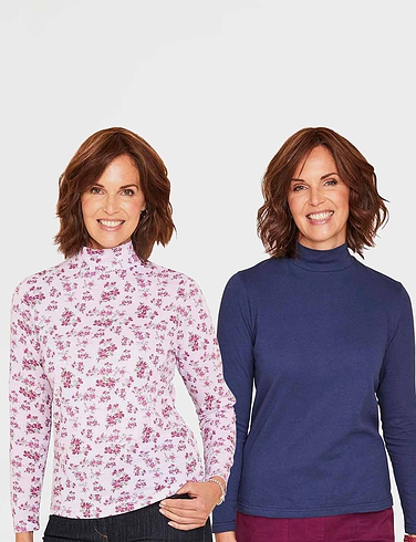 Pack of Two Turtle Neck Tops