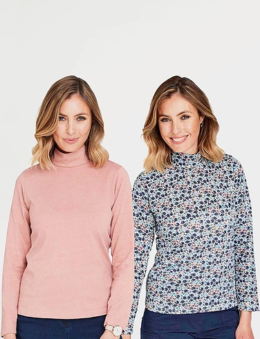Pack of Two Turtle Neck Tops