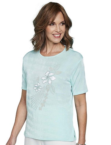 Printed Slinky Top