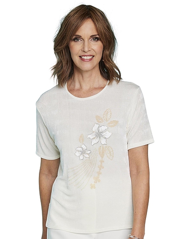 Printed Slinky Top