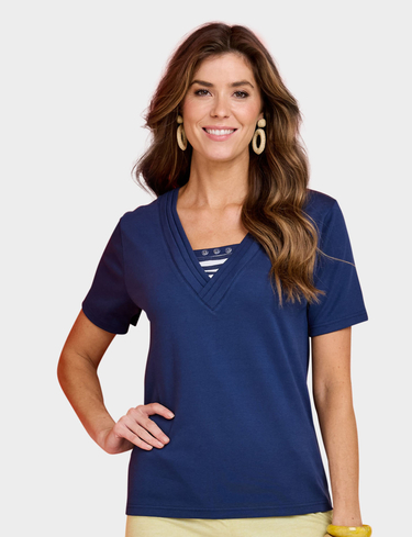 Stripe Insert T Shirt