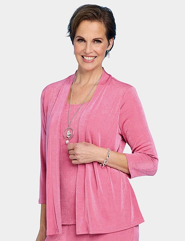 Slinky Mock 2 in 1 Top and Necklace from Chums