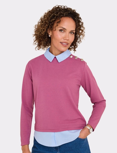 Mock Shirt Top
