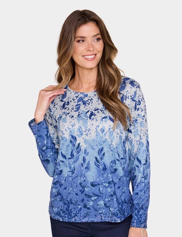 Warm Handle Print Top