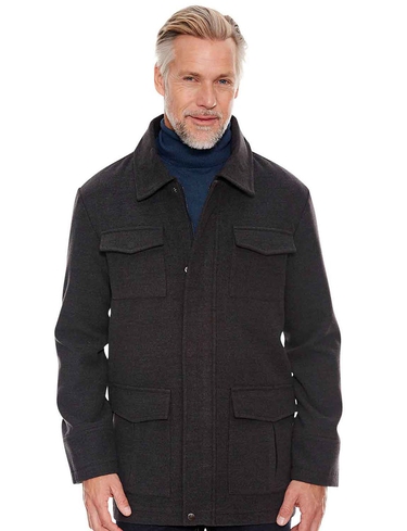 Pegasus Wool Touch Jacket - Charcoal