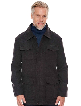 Pegasus Wool Touch Jacket - Charcoal