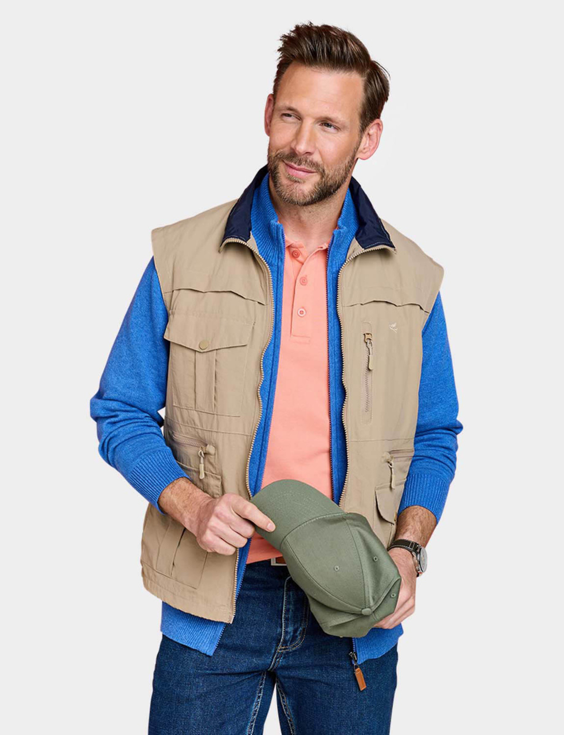 Pegasus Men's Lightweight Multi Pocket Travel Gilet Chums