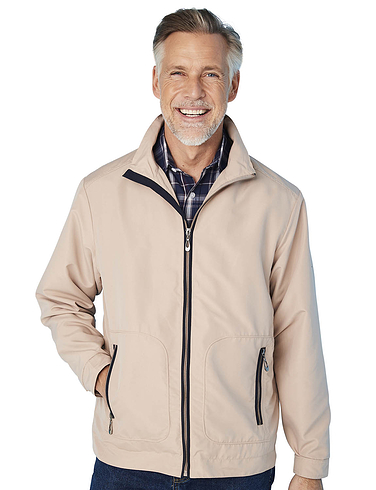 Aldon Soft Touch Micromoss Blouson With Contrast Trim