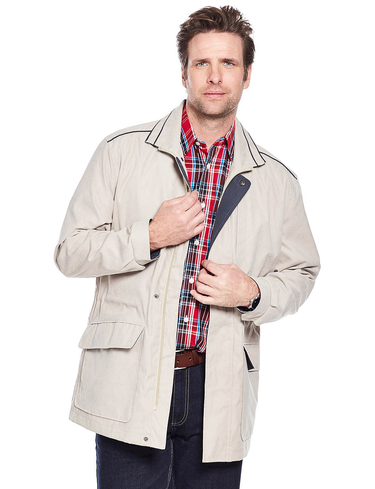 Mens Aldon 3/4 Length Micromoss Carcoat