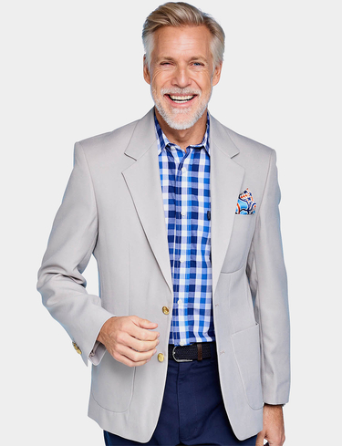 Tailored Single Breasted Oxford Blazer at Chums