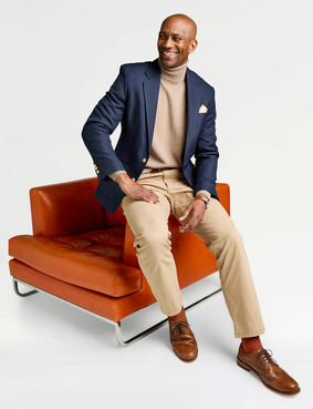 Single Breasted Oxford Blazer