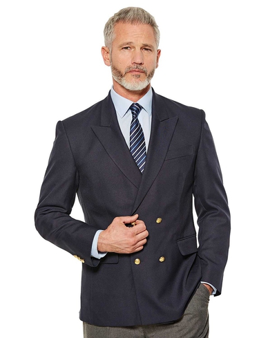 Double Breasted Oxford Blazer