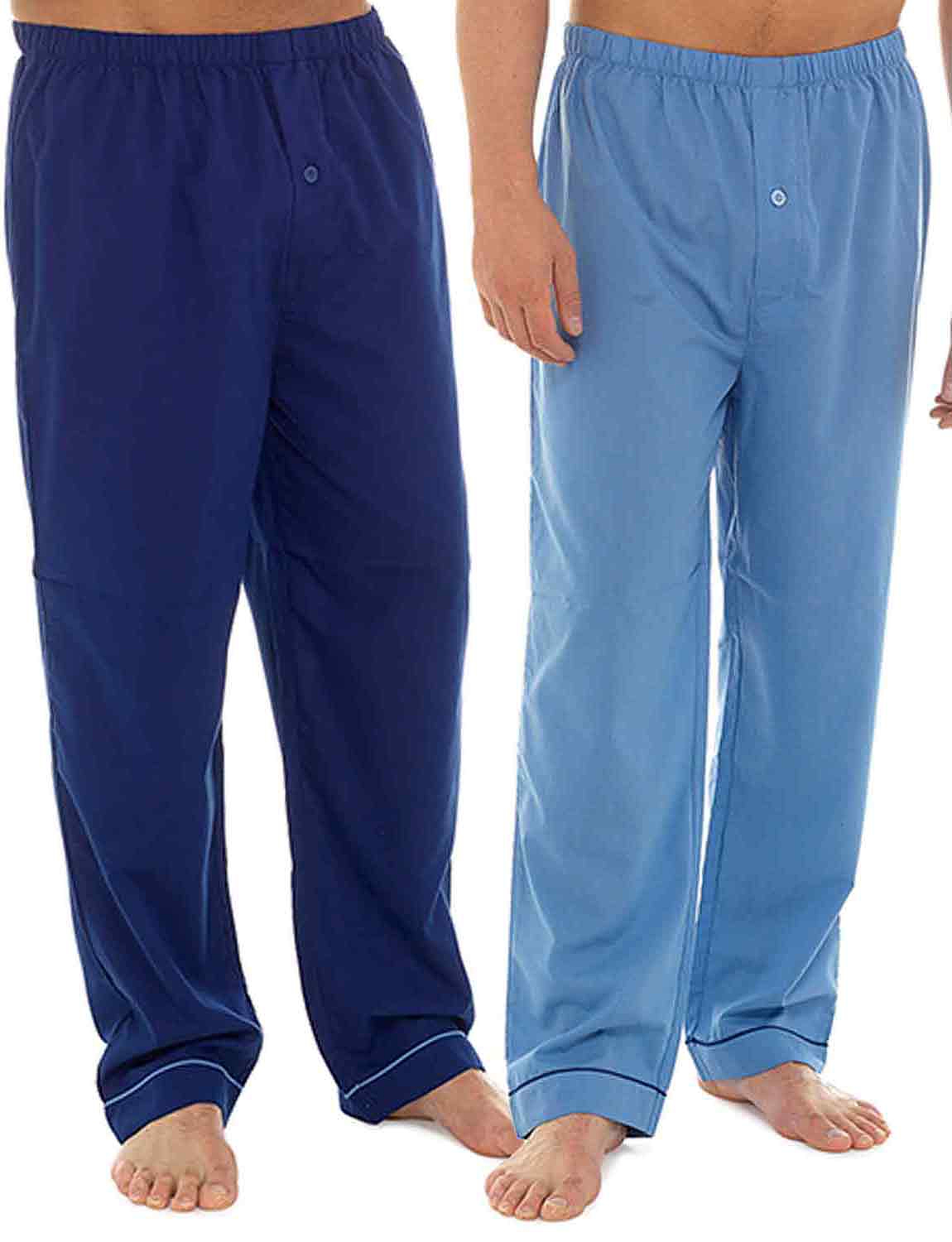 Mens Two Pack Poly Cotton Lounge Pants | Chums