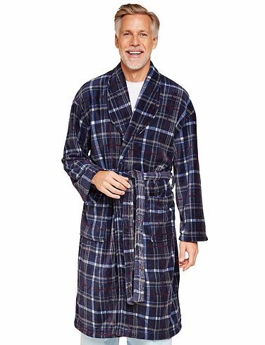 Champion Thermal Fleece Dressing Gown - Navy