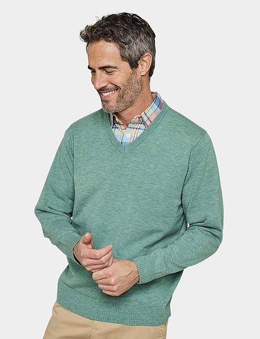 Pegasus Luxury Yarn V Neck Sweater