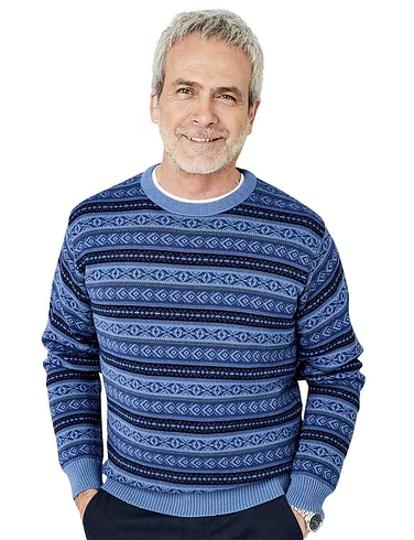 YYear Mens Jumper Long Sleeve Crewneck Knit Basic Pullover Sweater 