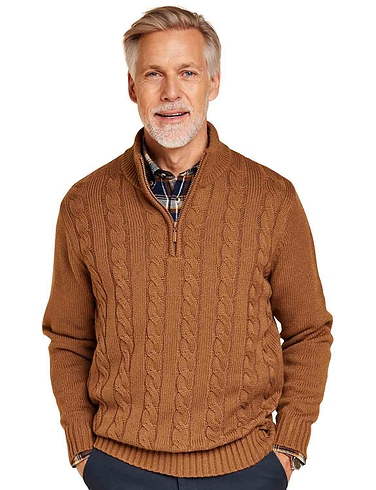 Pegasus Wool Blend 1/4 Zip Jumper