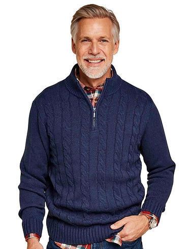 Pegasus Wool Blend 1/4 Zip Jumper