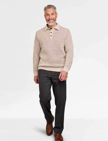 Pegasus Chunky Knitted Chenille Polo